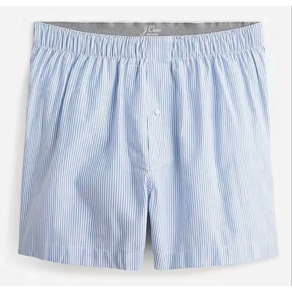 J. Crew Boxer short in garment-dyed Broken-in organic cotton oxford Pink NWT siz